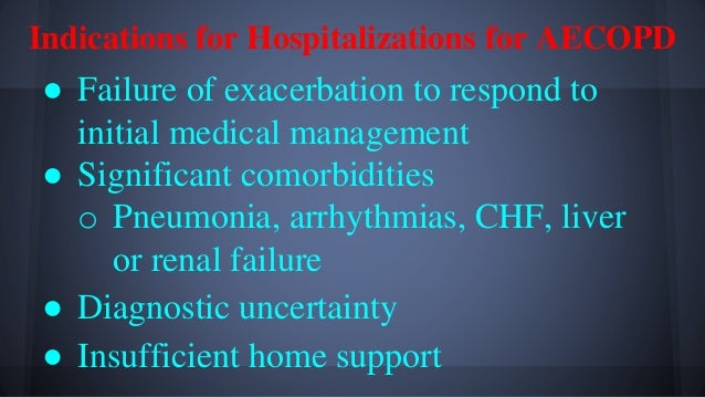 Lecture 7: COPD Exacerbations Lecture 7: COPD Exacerbations