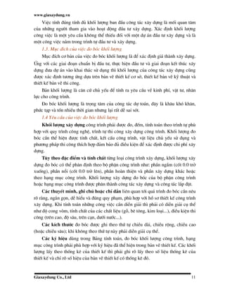 Giao trinh do boc khoi luong cong trinh xay dung - Ky su QS Quantity ...
