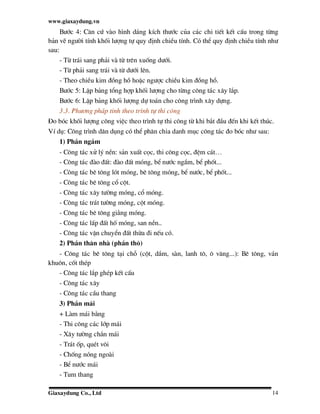 Giao trinh do boc khoi luong cong trinh xay dung - Ky su QS Quantity ...