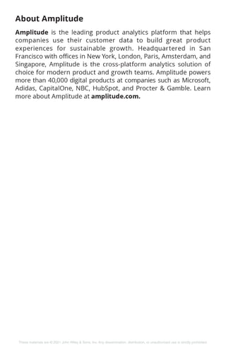 These materials are © 2021 John Wiley & Sons, Inc. Any dissemination, distribution, or unauthorized use is strictly prohibited.
 