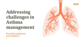 1
Addressing
challenges in
Asthma
management
Providing confidence
and simplicity
 