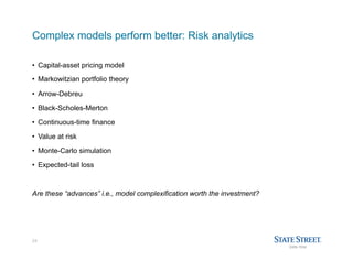 Balancing model performance and complexity in real-world analytics applications