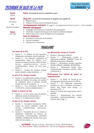 ALFORDIF - 04 32 74 10 69 - Site Internet: http://www.alfordif.fr
22
Durée
2 jours — 14 heures
Dates 2017
22 et 23 mai
Ou
16 et 17 octobre
GESTION ET RESOLUTION DE CONFLITS
PROGRAMME
L'analyse du conflit
 Sources du conflit
 Traduction de la demande dans les relations conflictuelles
 Quelques rappels sur la psychologie des groupes
Étude des attitudes et des relations
 Capacité d'écoute
 Recherche du référent de l'autre
 Observation, attention, recherche d'empathie
 Scénario et jeu psychologique
Étude des comportements par la pensée positive
 État des insatisfactions
 Approche chronologique des évolutions dans l'entreprise
 Présentation des thèmes en devenir
 Élaboration d'une sortie constructive et acceptable
Mise à plat et formalisme
 Proposition et acceptation de solutions
 Reformulation écrite de l'accord
 Vérification de la compréhension
 Production et diffusion d'un document élaboré par le groupe
 Suivi de l'action
Valeur
825 € HT
Le formateur
DESS
Gestion des entreprises
30 ans d’expérience en
formation
management et
communication
Public : tout public
Pré-requis : Aucun
Objectifs : au terme de la formation, le stagiaire sera capable de :
 Développer des capacités de discernement par l'acquisition de méthodes d'analyse
 Maîtriser l'implication personnelle dans une situation de conflits
 Penser positivement la résolution de conflit
Méthode et moyens pédagogiques :
 Alternance d’apports théoriques et de mises en pratique
 Pédagogie active basée sur l’expérience des participants
Suivi et évaluation :
 Questionnaire d’évaluation en amont de la formation
 Feuille d’émargement quotidienne
 Évaluation régulière en cours de formation (quizz, tests, QCM…)
 Hot line avec le formateur pendant la formation
 Attestation de fin de formation
 Accompagnement individuel en option
 