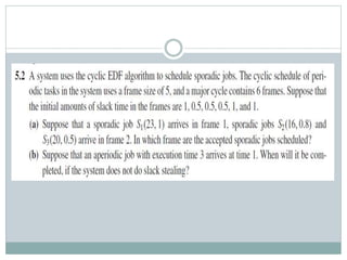 Clock driven scheduling