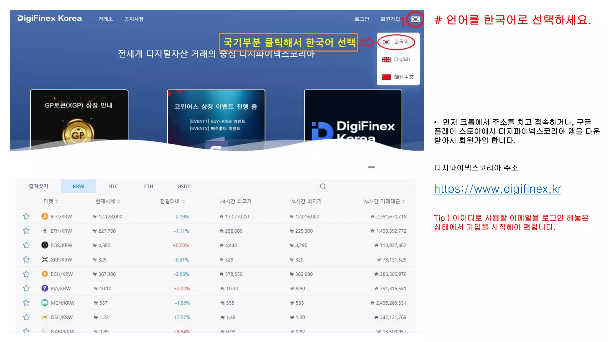 회원가입 및 3단계 인증 메뉴얼 (디지파이넥스코리아) | PPTX