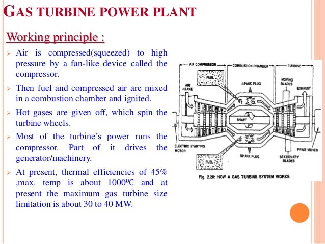 gas turbine plant gas turbine power plant