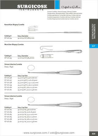 GYNECOLOGY INSTRUMENTS [SURGICOSE] | PDF