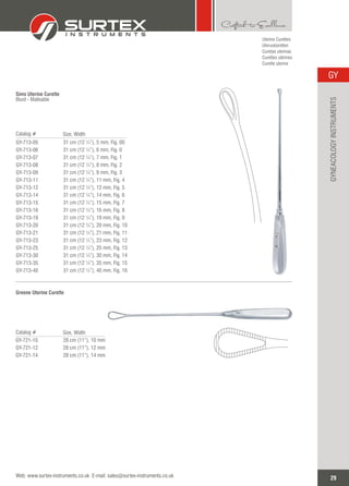 GYNECOLOGY INSTRUMENTS | PDF