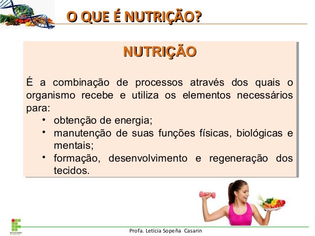A1 introdução à nutrição