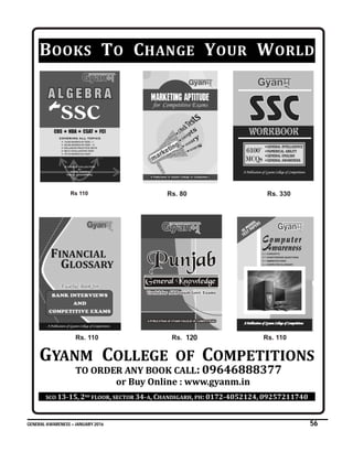 GENERAL AWARENESS – JANUARY 2016 56
120
 