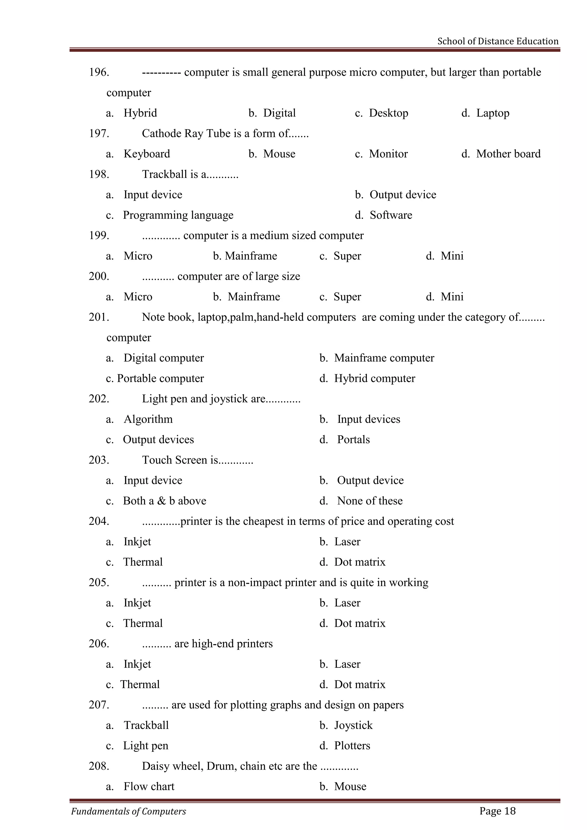 computer fundamental of_computer | PDF | Computing | Technology & Computing
