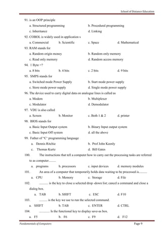 computer fundamental of_computer | PDF | Computing | Technology & Computing