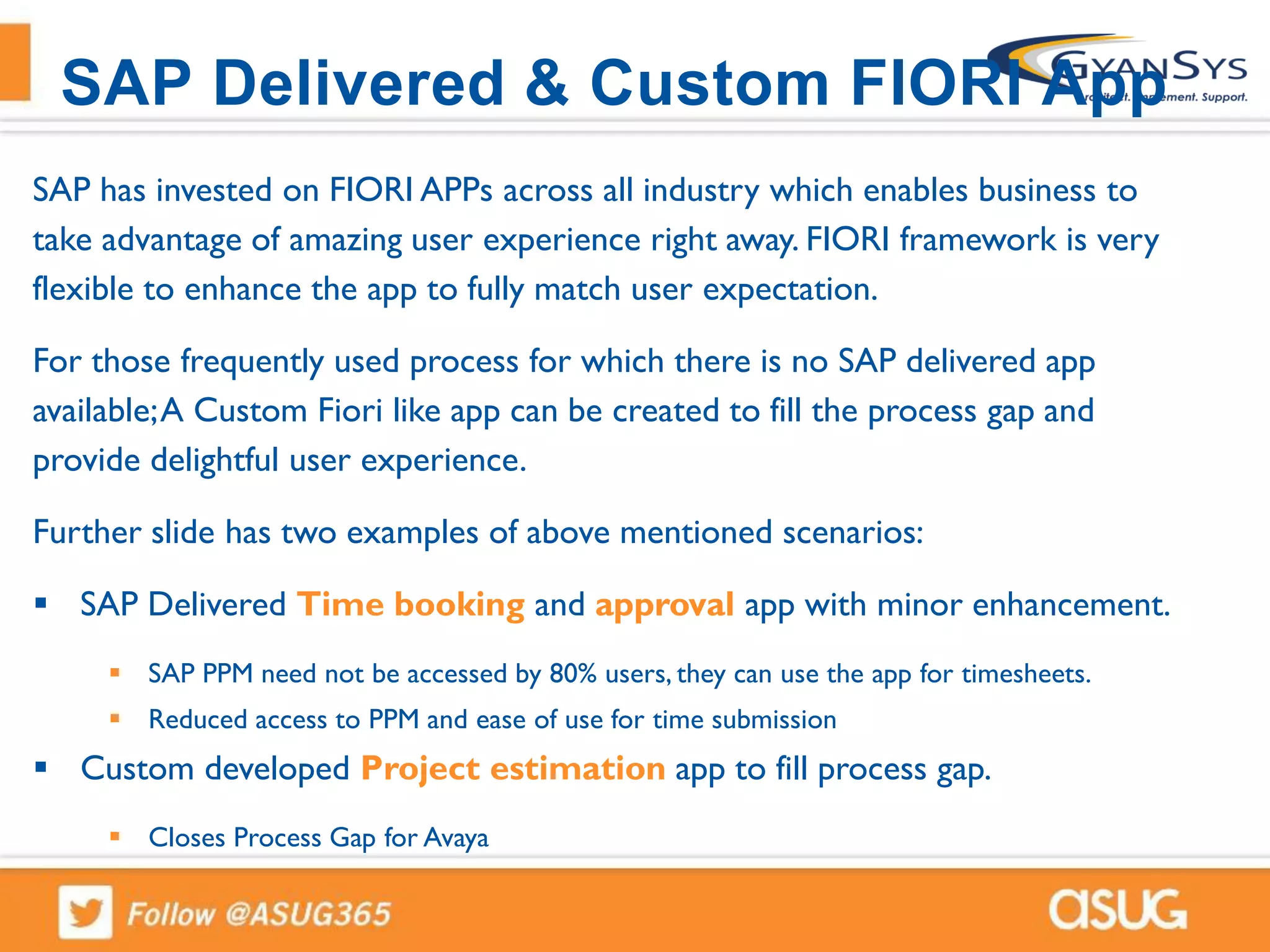 Using FIORI to enhance user experience on SAP PPM | PDF | Computer ...