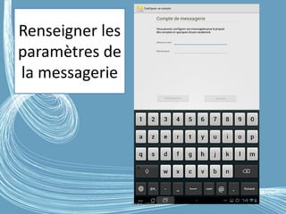 Renseigner les
paramètres de
la messagerie
G.VM - 2016
 