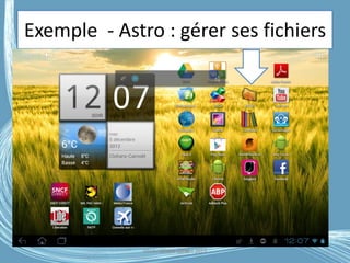 Exemple - Astro : gérer ses fichiers
Médiathèque Lorient 2013G.VM - 2016
 