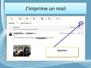 J’imprime un mail
G.VM - 2016
 