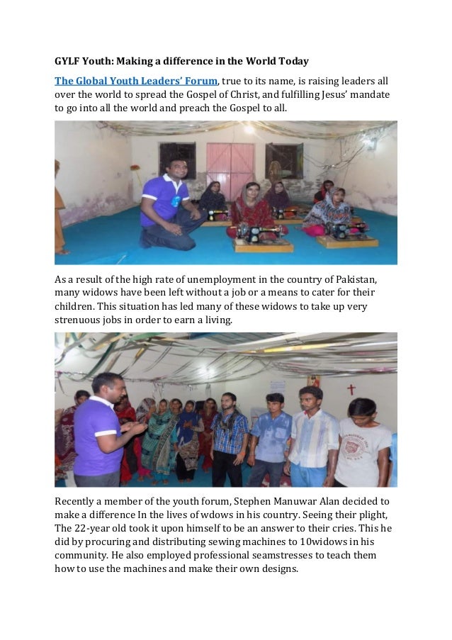 GYLF Youth: Making a difference in the World Today
The Global Youth Leaders’ Forum, true to its name, is raising leaders a...