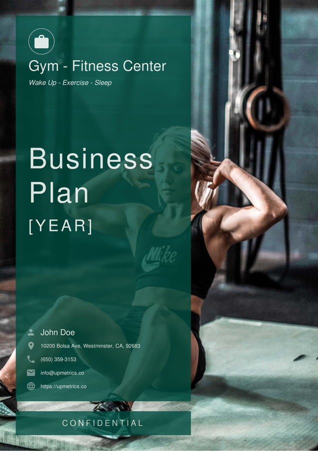 Gym Business Plan Example PDF