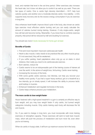 Gym tips | PDF