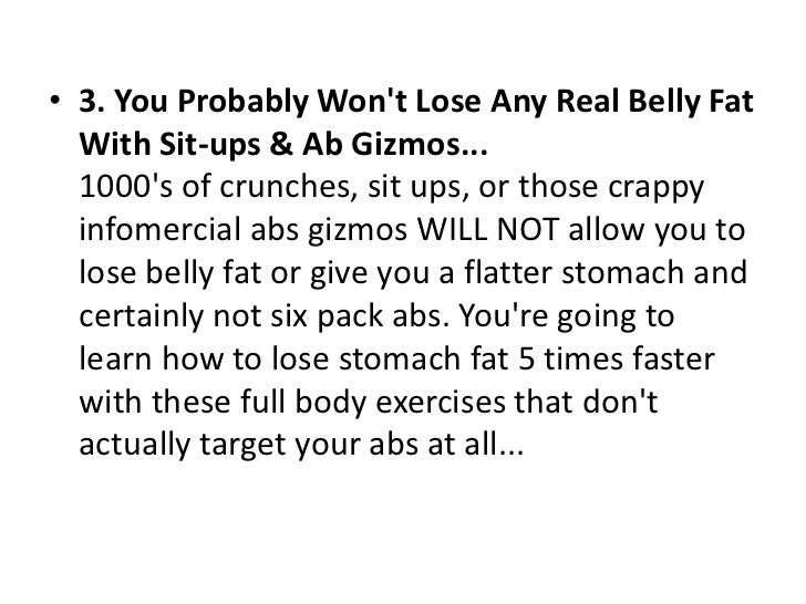 how to lose belly fat by gym