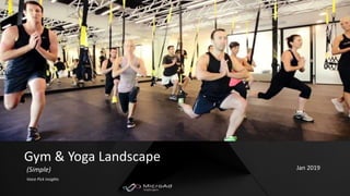 Jan 2019
Gym & Yoga Landscape
Voice Pick insights
(Simple)
 
