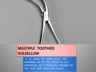 Gynaecological instruments | PPTX