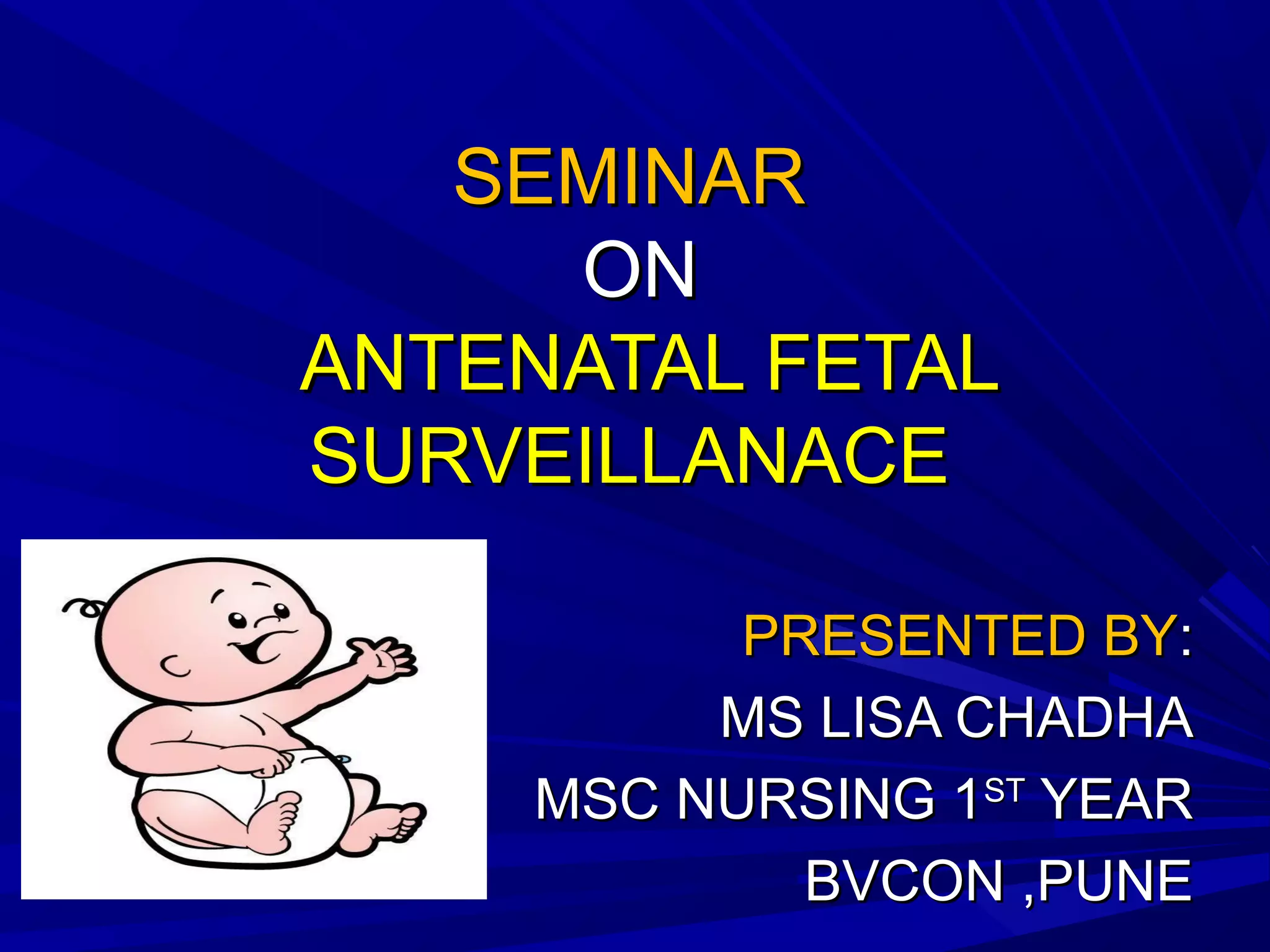 antenatal fetal surveillance | PPT