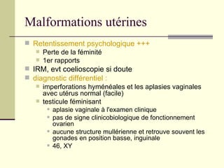 Malformations utérines ,[object Object],[object Object],[object Object],[object Object],[object Object],[object Object],[object Object],[object Object],[object Object],[object Object],[object Object]