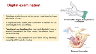 Comprehensive Guide to Gynaecological Patient Examination and Diagnosis ...