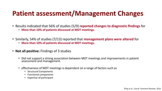 Impact of Multidisciplinary Discussion on Treatment Outcome For ...