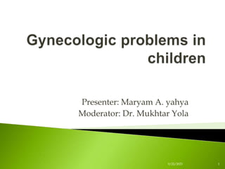 Presenter: Maryam A. yahya
Moderator: Dr. Mukhtar Yola
9/22/2023 1
 