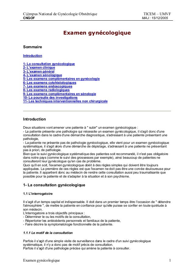 Gyneco Obstetrique Polycopie Complet Mars 2009