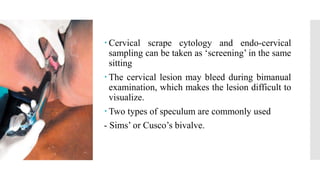 Gynecologocal assessment | PPTX