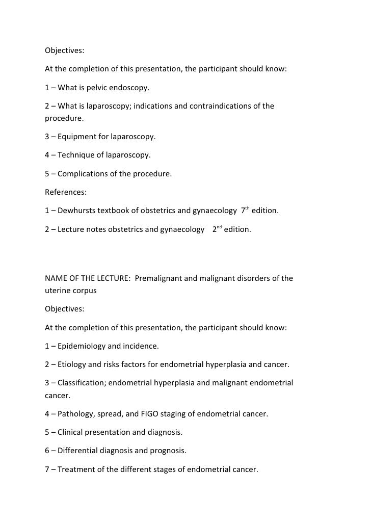 5th year Course Book/Gynecology