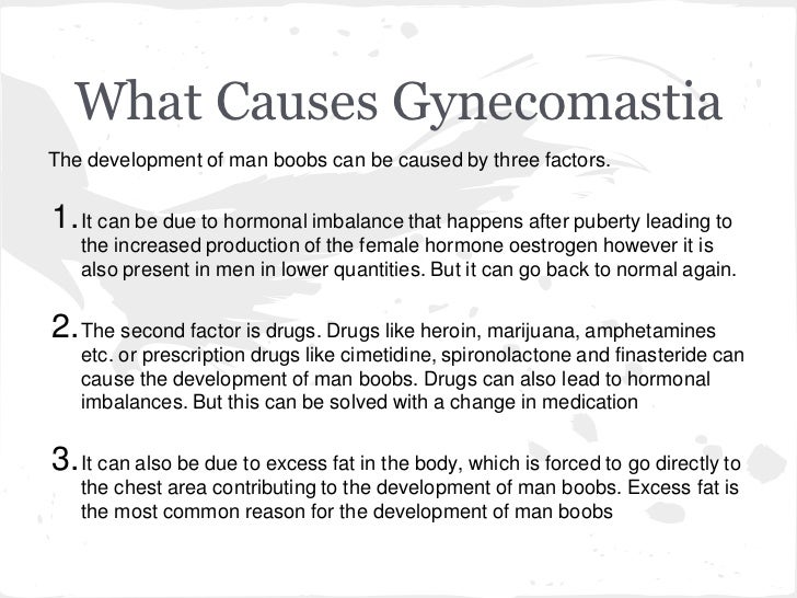 does finasteride cause breast enlargement