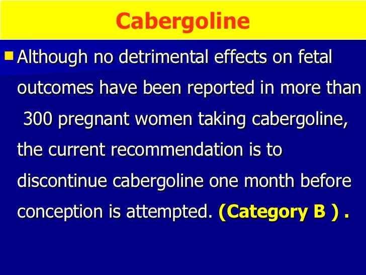 Parlodel Pregnancy Category