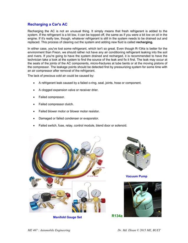 Automobile AC SYSTEM PDF