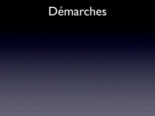Démarches
 