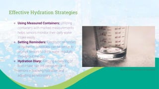 Senior Care Hydration: Understanding the risks of Dehydration in ...