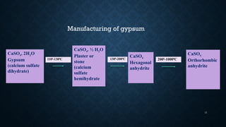 gypsum products and its uses in dentistry | PPTX
