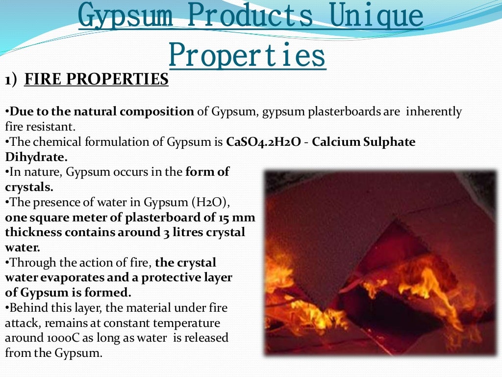 Gypsum as a costruction material