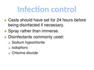 Infection control
 