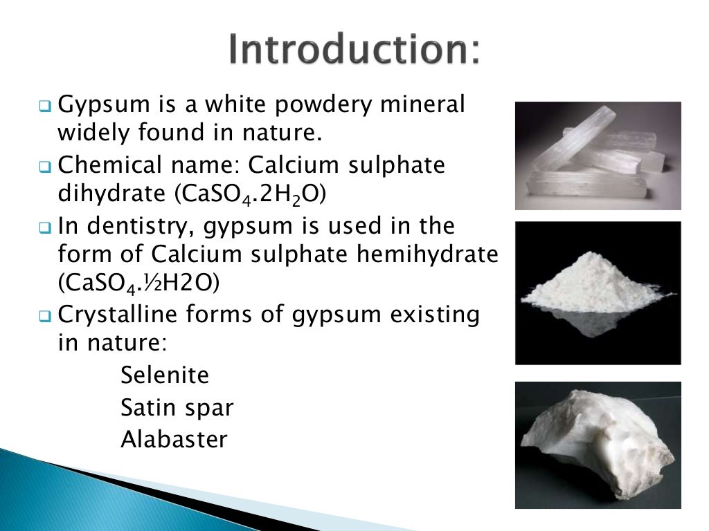Gypsum products