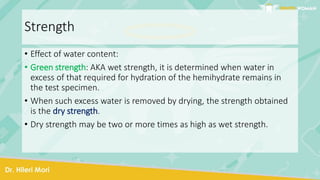 Strength Dripping Gypsum products | PPTX