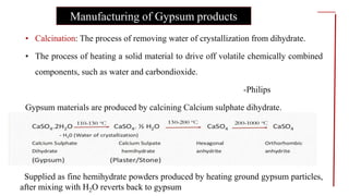 GYPSUM PRODUCTS AND ITS CLINICAL IMPLICATIONS | PPTX