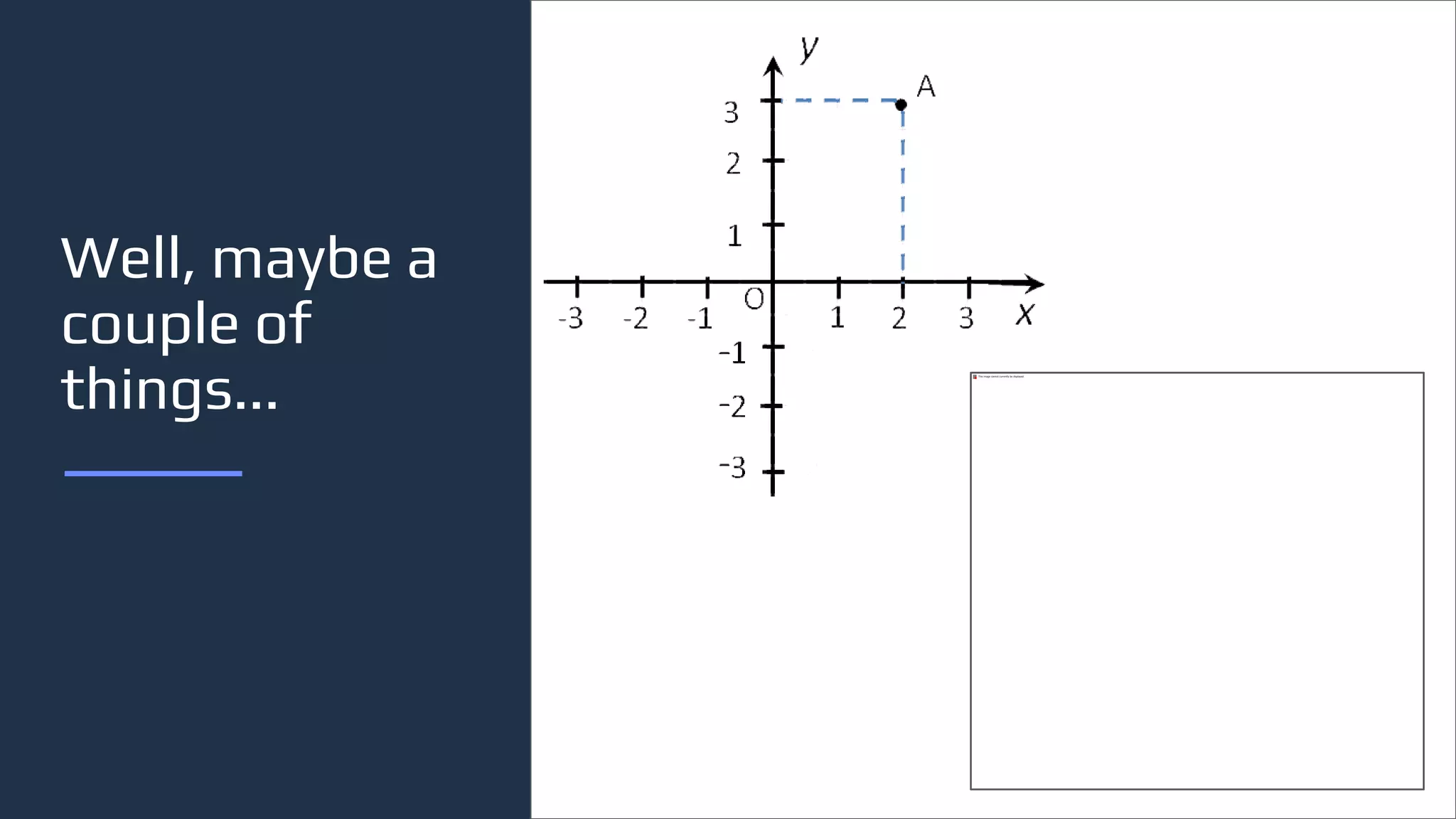 Well, maybe a
couple of
things...
 