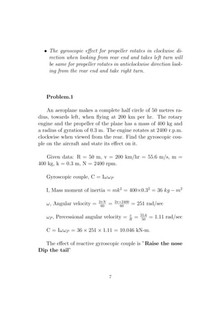 Mechanics of Machines (Gyroscopes) as per MGU syllabus | PDF