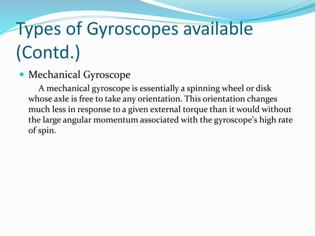 Gyroscopes | PPTX