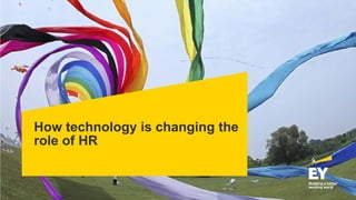 How technology is changing the
role of HR
 