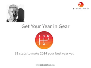 Get Your Year in Gear

31 steps to make 2014 your best year yet

 
